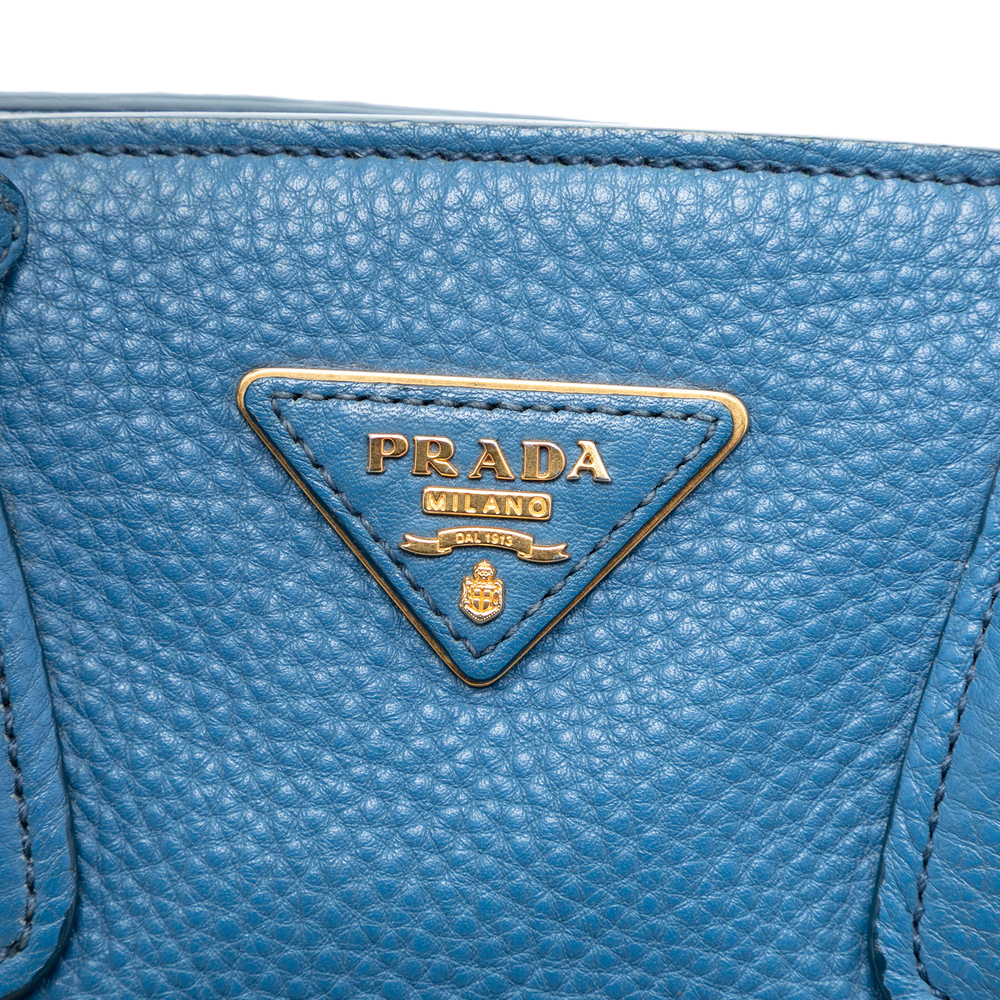 Pre-Loved Prada Vitello Daino Front Pocket Open Convertible Tote - Picture 5 of 6